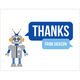 Robot Thank You Note Cards for Boys Image 3 of 3